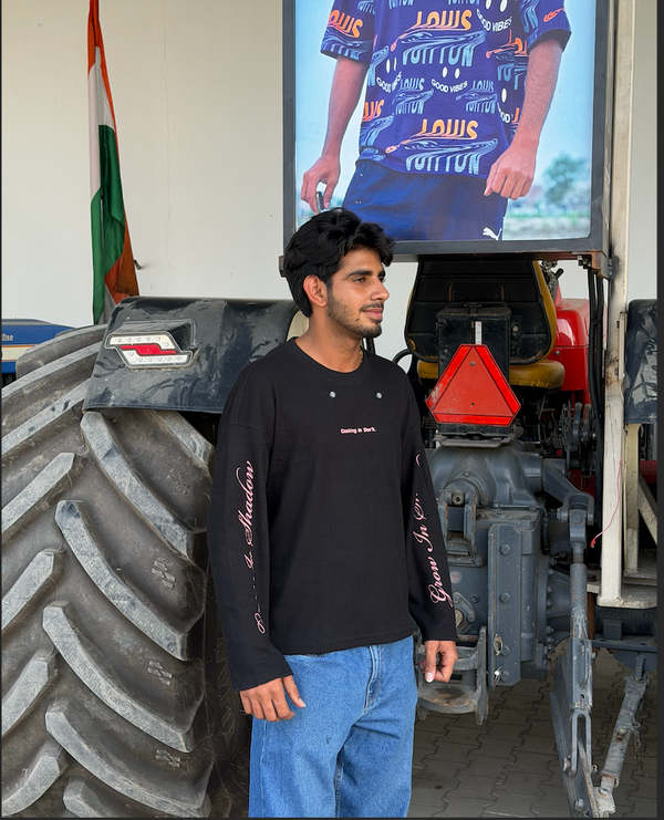 rohit_deshwal_jatt wearing COOKING IN DARK Waffle Tee
