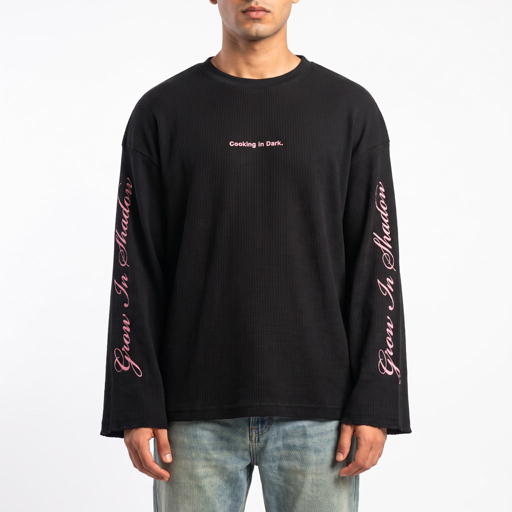 COOKING IN DARK Waffle Tee