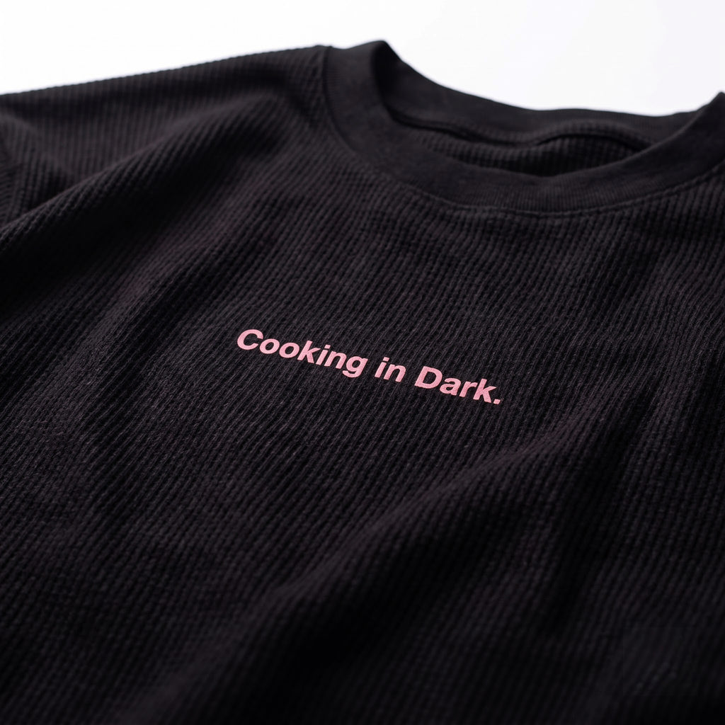 COOKING IN DARK Waffle Tee